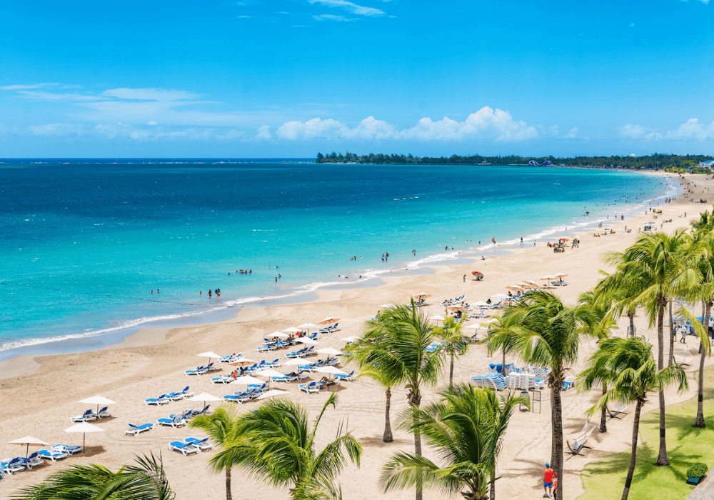 Isla Verde Beach in Puerto Rico