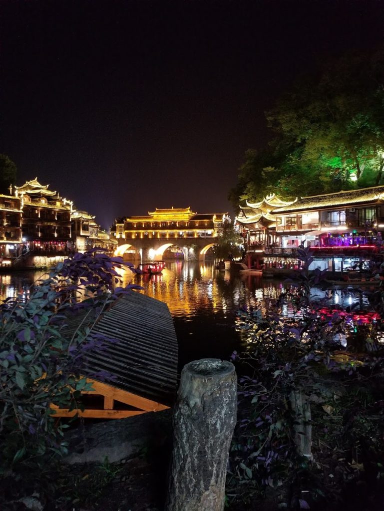 Fenghuang Ancient Town by night