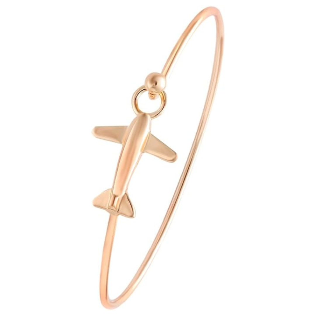 Airplane Hook Bangle Cuff Bracelet-The Best Gift For Travelers