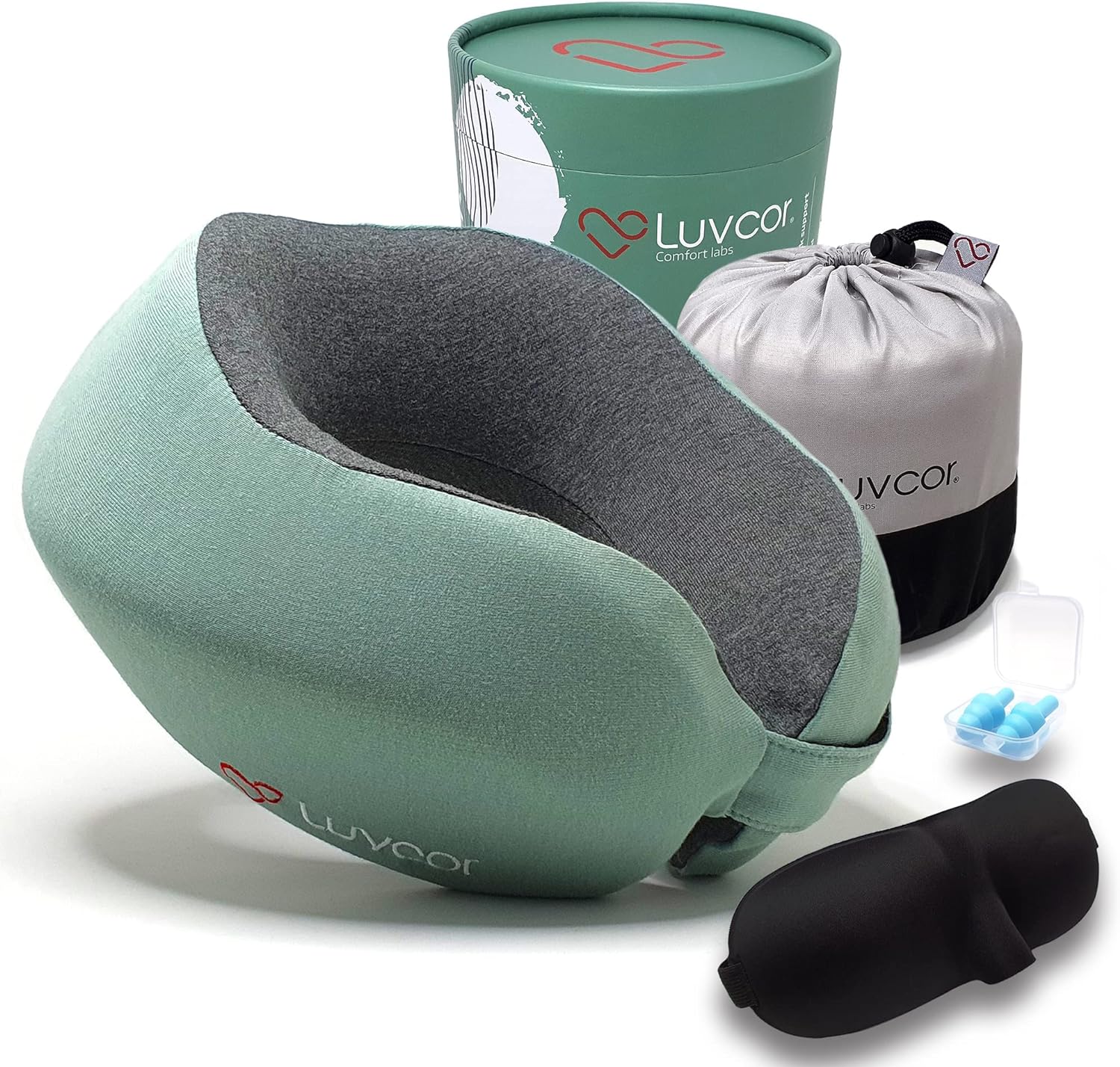 Memory Foam Travel Neck Pillow Bundle-The Best Gifts For Travelers