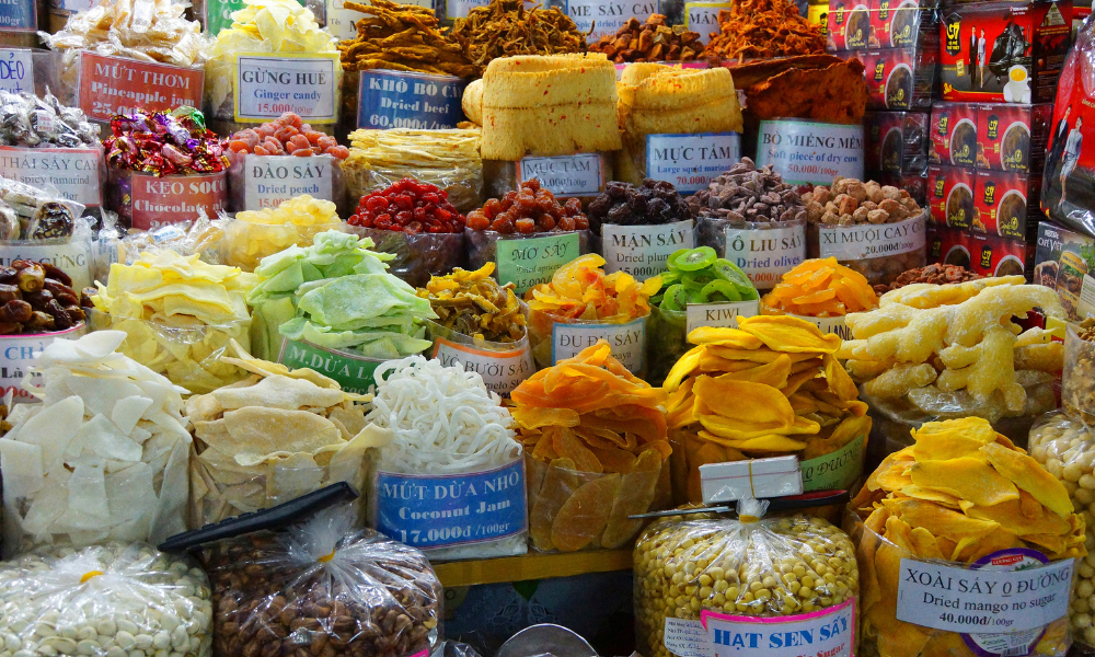 Ben Thanh Market products, Ho Chi Minh City, Vietnam