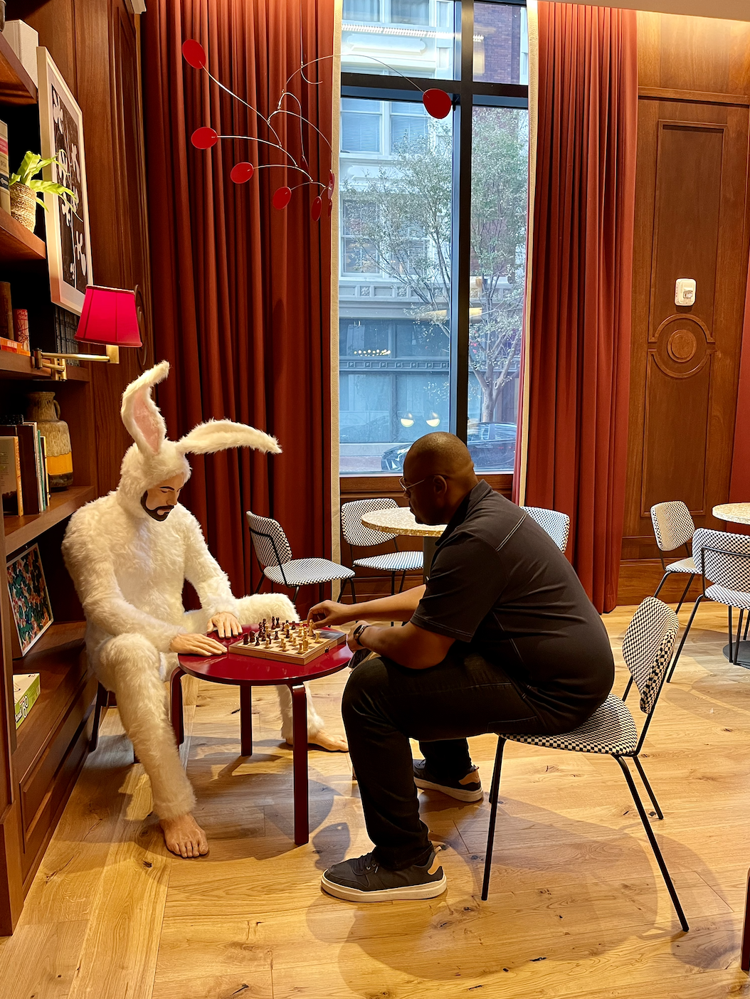 Dwayne and the bunny-Virgin Hotels New Orleans review