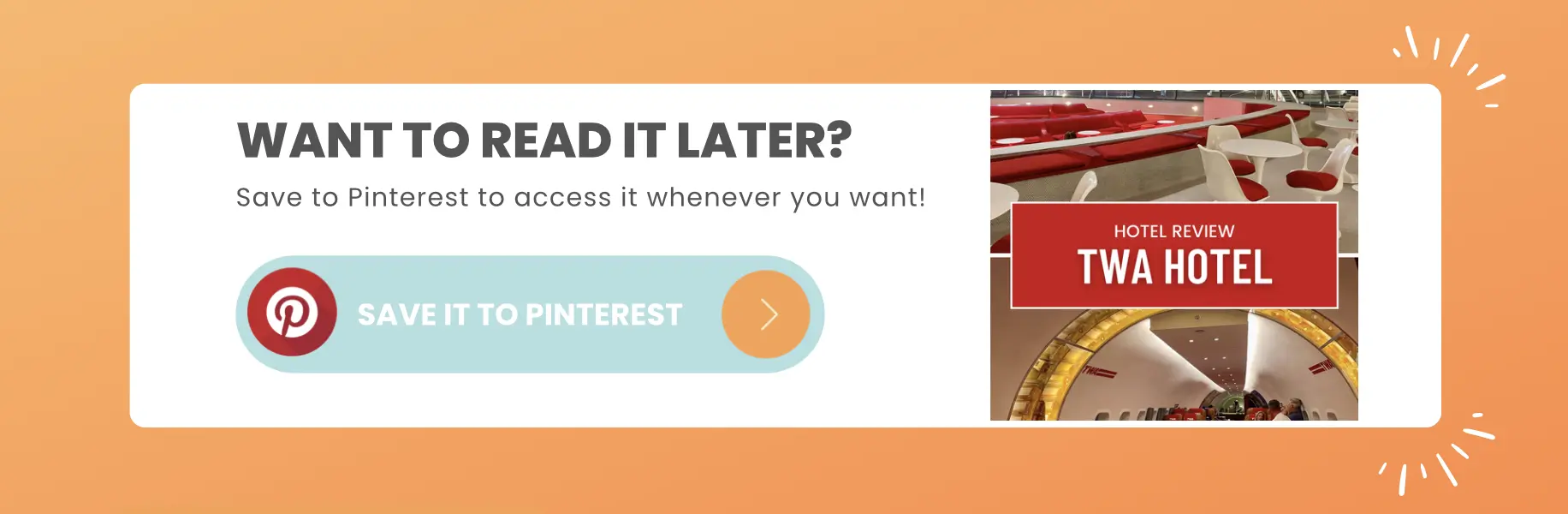 READ IT LATER - TWA Hotel review