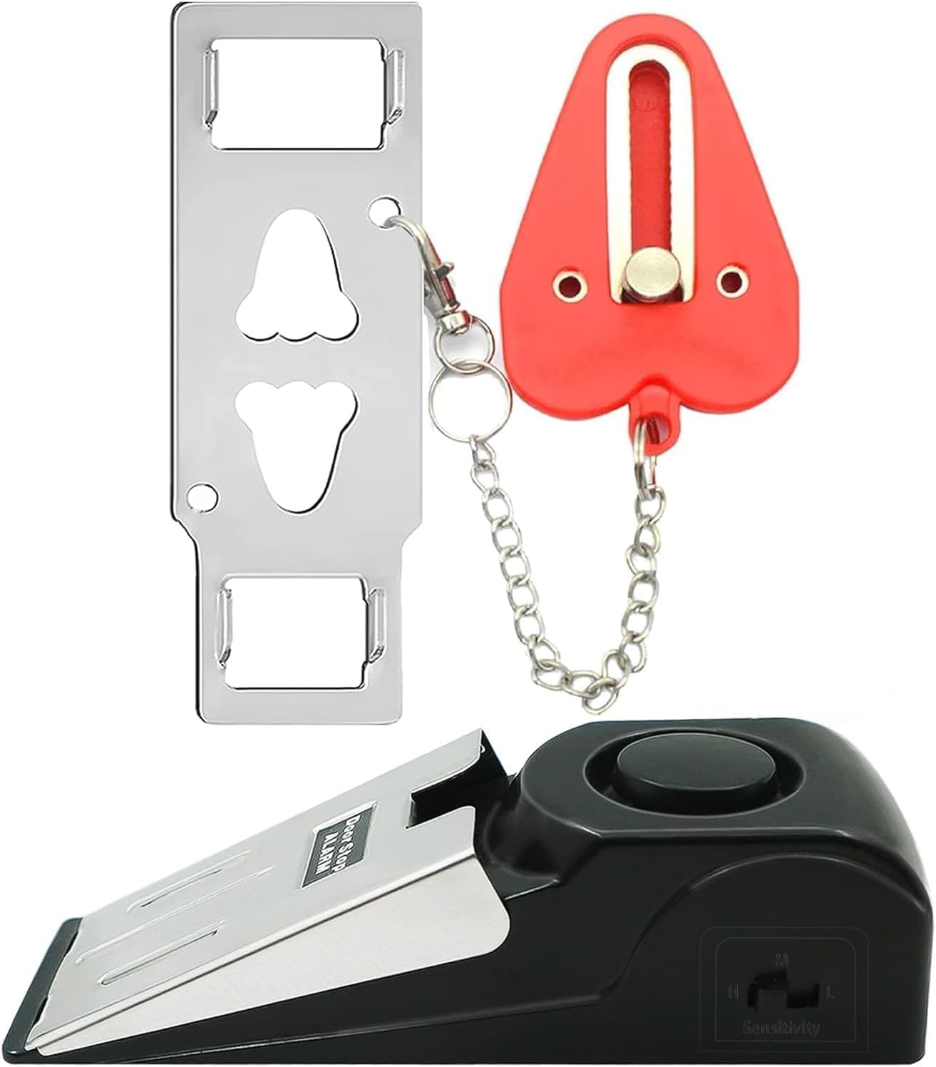 Portable Door Lock & Door Stop Alarm Set-best gifts for travelers